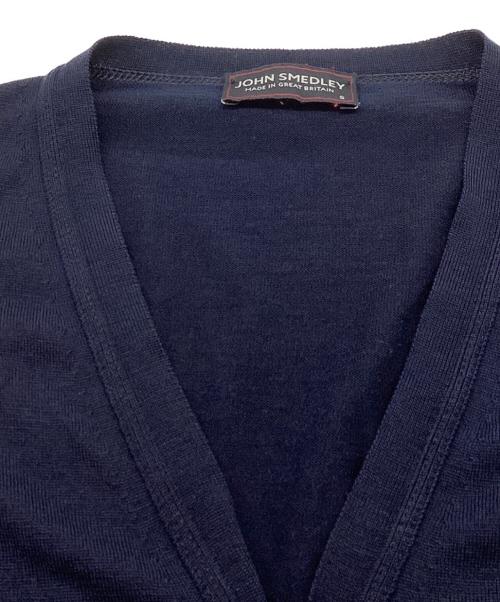 JOHN SMEDLEY（ジョンスメドレー）JOHN SMEDLEY (ジョンスメドレー) メリノウールカーディガン ネイビー サイズ:Sの古着・服飾アイテム