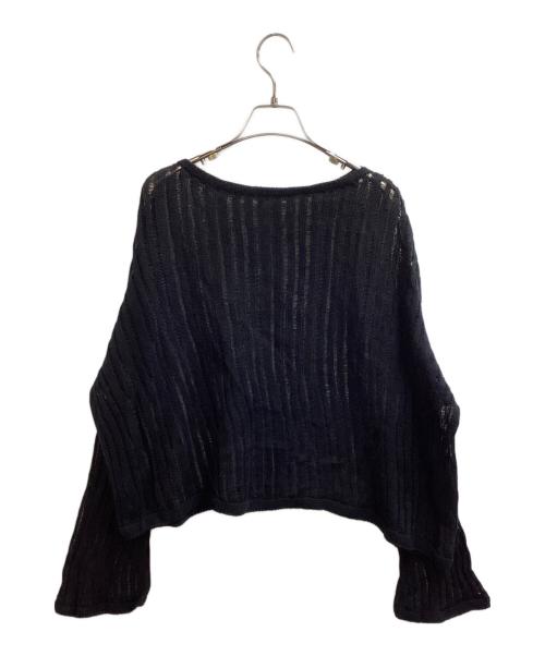 Spick and Span（スピック＆スパン）Spick and Span (スピック＆スパン) ギマコットン透かし編みルーズニット　/　25080200540020　/　25年モデル ブラック サイズ:FREEの古着・服飾アイテム