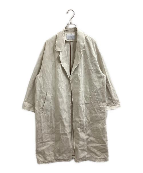 FRAMeWORK（フレームワーク）FRAMeWORK (フレームワーク) 綿麻プレーンコート / 24020220600010 ベージュ サイズ:36の古着・服飾アイテム