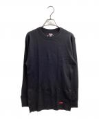 Hanes×SUPREMEヘインズ×シュプリーム）の古着「サーマルカットソー」｜ブラック