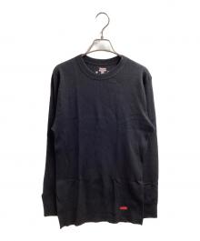 Hanes×SUPREME（ヘインズ×シュプリーム）の古着「サーマルカットソー」｜ブラック