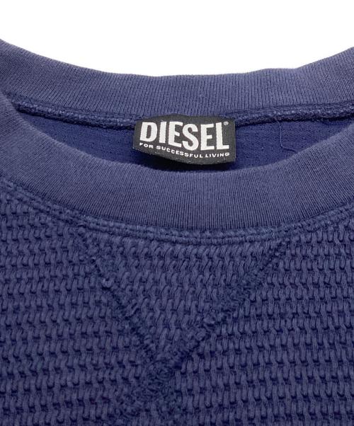 DIESEL（ディーゼル）DIESEL (ディーゼル) サーマルカットソー ネイビー サイズ:Lの古着・服飾アイテム