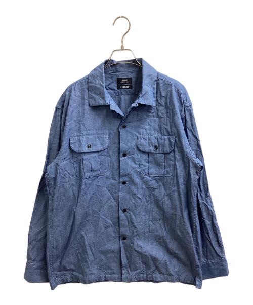 SHIPS（シップス）SHIPS (シップス) CORNERWEAR (コーナーウェア) シャンブレーオープンカラーシャツ / 111-17-0050 / USA製 ブルー サイズ:Lの古着・服飾アイテム