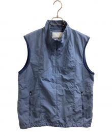 Marmot Capital（マーモット キャピタル）の古着「CURVE STITCH NYLON VEST BLUE / カーブステッチ ナイロンベスト ブルー / 25SS-L2-06」｜ブルー