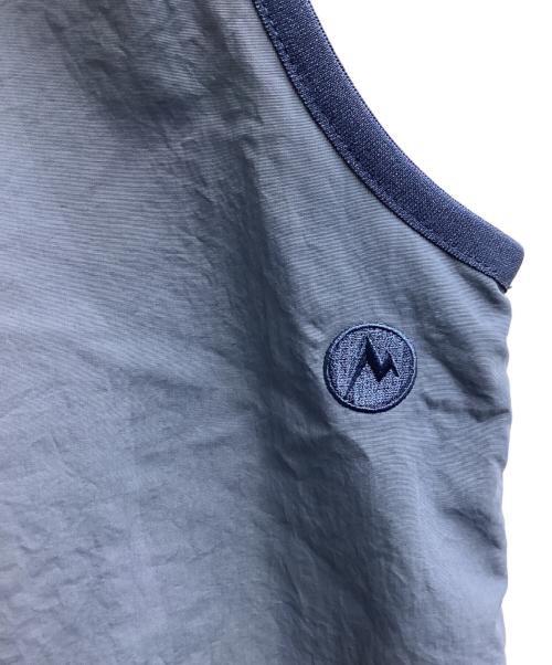 Marmot Capital（マーモット キャピタル）MARMOT CAPITAL (マーモット キャピタル) CURVE STITCH NYLON VEST BLUE / カーブステッチ ナイロンベスト ブルー / 25SS-L2-06 ブルー サイズ:Lの古着・服飾アイテム