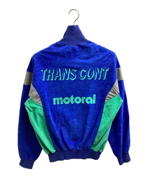 adidas（アディダス）adidas (アディダス) ベロアトラックジャケット / 80s フランス製 / VENTEX社製 ブルー サイズ:180の古着・服飾アイテム