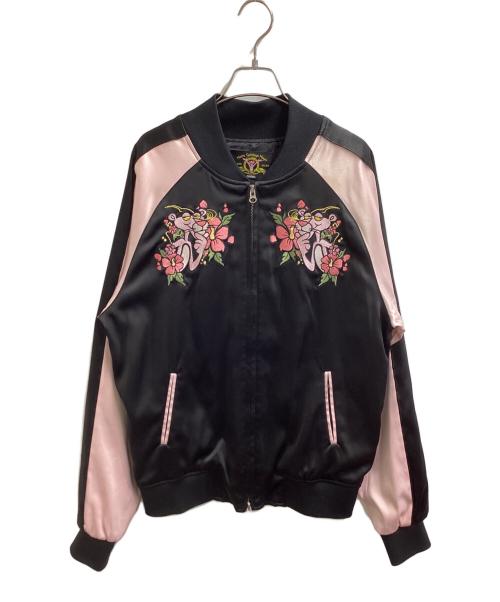 CHARM'S（チャームス）CHARM'S　 (チャームス) スカジャン / PINK PANTHER / ピンクパンサー ブラック サイズ:表記無しの古着・服飾アイテム