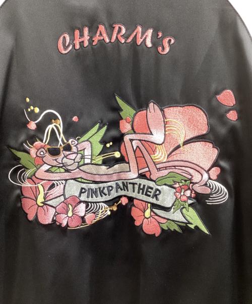CHARM'S（チャームス）CHARM'S　 (チャームス) スカジャン / PINK PANTHER / ピンクパンサー ブラック サイズ:表記無しの古着・服飾アイテム