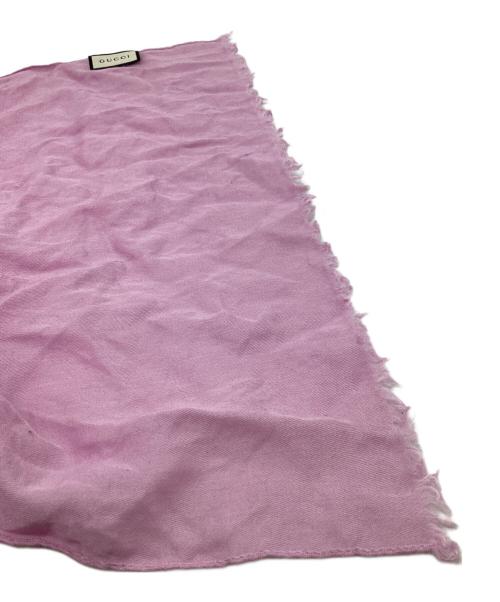 GUCCI（グッチ）GUCCI (グッチ) GGロゴストール　/　165904 3G646 ピンクの古着・服飾アイテム