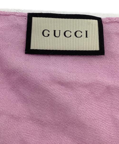 GUCCI（グッチ）GUCCI (グッチ) GGロゴストール　/　165904 3G646 ピンクの古着・服飾アイテム