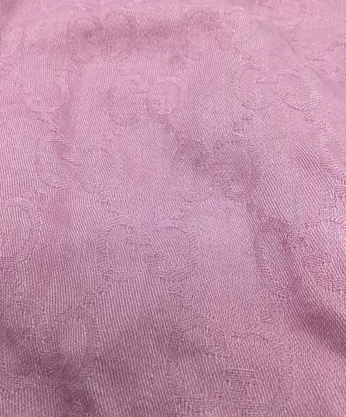 GUCCI（グッチ）GUCCI (グッチ) GGロゴストール　/　165904 3G646 ピンクの古着・服飾アイテム