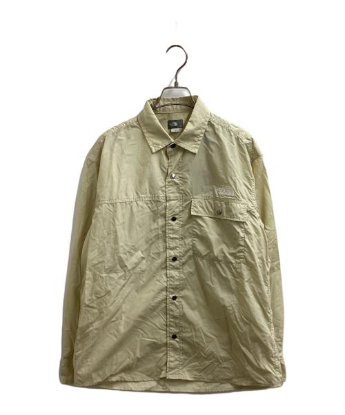 THE NORTH FACE（ザ ノース フェイス）THE NORTH FACE (ザ ノース フェイス) L/S Nuptse Shirt/NR11961 ベージュ サイズ:Mの古着・服飾アイテム