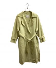 GRACE CLASS（グレースクラス）の古着「リバーウール トレンチコート/02214 61071」｜イエロー