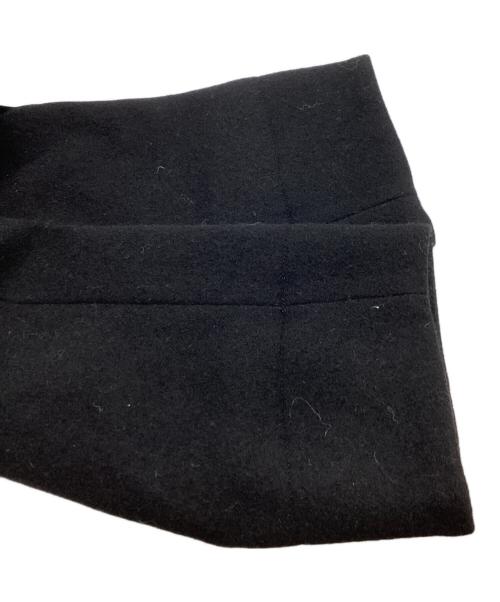 YOHJI YAMAMOTO（ヨウジヤマモト）YOHJI YAMAMOTO (ヨウジヤマモト) 1/16 FLANNEL 3D SLV ASYMMETRY COAT / F0-C65-104 / 1/16 フランネル3D SLV アシンメトリーコート / 24AW ブラック サイズ:1の古着・服飾アイテム