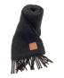 LOEWE  (ロエベ) Anagram Patch Scarf / アナグラムパッチマフラー / スペイン製 ブラック：25000円