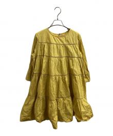 ne quittez pas（ヌキテパ）の古着「ティアードワンピース / 10482501FS」｜イエロー