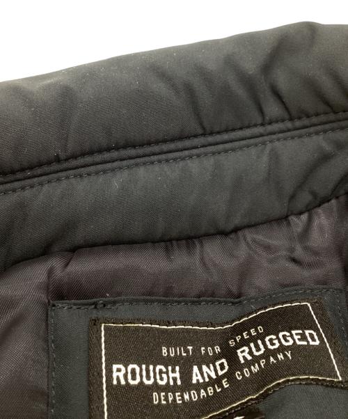 ROUGH AND RUGGED（ラフアンドラゲッド）ROUGH AND RUGGED　 (ラフアンドラゲッド) ナイロンダブルライダースジャケット / プリマロフトジャケット / 23AW ブラック サイズ:3の古着・服飾アイテム