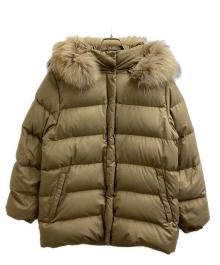 MONCLER（モンクレール）の古着「VALENTINE / バレンティーヌ  / ファー付ダウンジャケット / 茶タグ」｜ブラウン