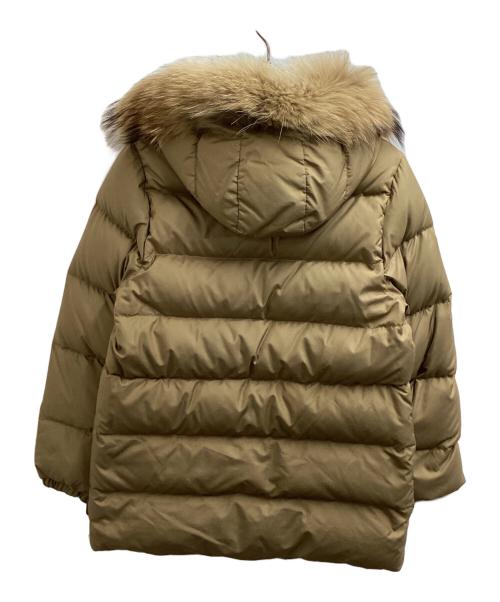 MONCLER（モンクレール）MONCLER　 (モンクレール) VALENTINE / バレンティーヌ  / ファー付ダウンジャケット / 茶タグ ブラウンの古着・服飾アイテム