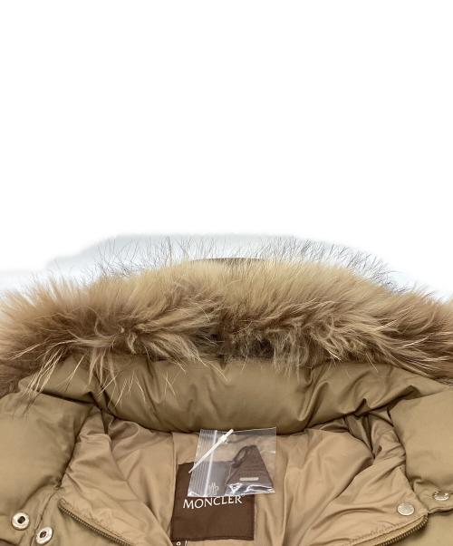 MONCLER（モンクレール）MONCLER　 (モンクレール) VALENTINE / バレンティーヌ  / ファー付ダウンジャケット / 茶タグ ブラウンの古着・服飾アイテム