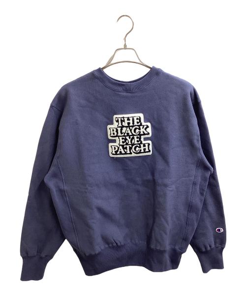 BlackEyePatch（ブラックアイパッチ）BlackEyePatch (ブラックアイパッチ) Champion (チャンピオン) CHAMPION OG LABEL CREW SWEAT / チャンピオンOGラベルクルースウェット / C8-C028 ネイビー サイズ:M 未使用品の古着・服飾アイテム