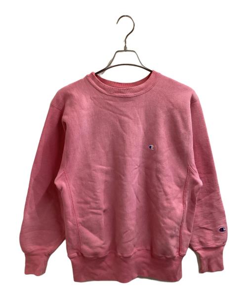 Champion REVERSE WEAVE（チャンピオン リバース ウィーブ）Champion REVERSE WEAVE (チャンピオン リバース ウィーブ) リバースウィーブスウェット / 刺繍タグ / 90s / USA製 ピンク サイズ:Lの古着・服飾アイテム