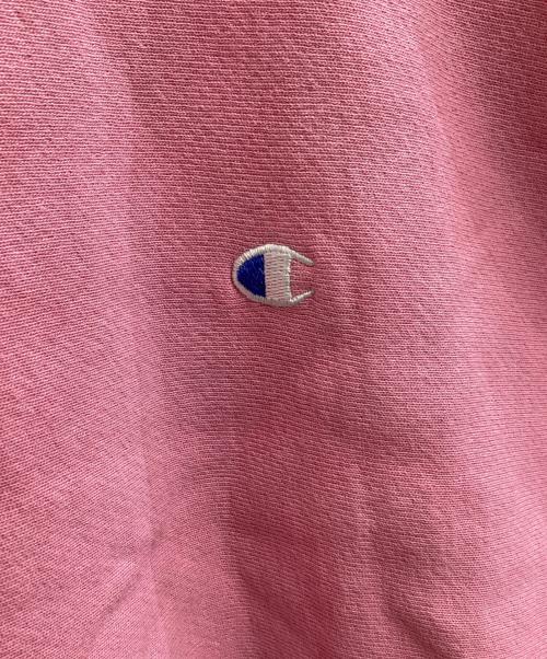 Champion REVERSE WEAVE（チャンピオン リバース ウィーブ）Champion REVERSE WEAVE (チャンピオン リバース ウィーブ) リバースウィーブスウェット / 刺繍タグ / 90s / USA製 ピンク サイズ:Lの古着・服飾アイテム