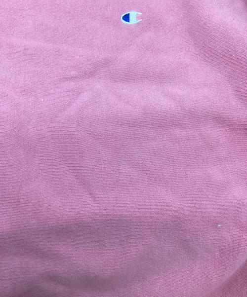 Champion REVERSE WEAVE（チャンピオン リバース ウィーブ）Champion REVERSE WEAVE (チャンピオン リバース ウィーブ) リバースウィーブスウェット / 刺繍タグ / 90s / USA製 ピンク サイズ:Lの古着・服飾アイテム