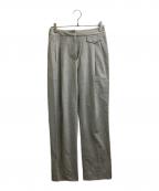 3.1 phillip limスリーワンフィリップリム）の古着「Wool Chambray Wide Leg Trouser　P202-5448CBR」｜グレー