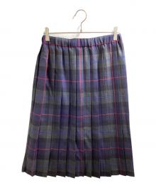 O'NEIL OF DUBLIN×charpentier de vaisseau（オニールオブダブリン×シャルパンティエ ドゥ ヴェッソ）の古着「プリーツスカート/Charpentier de Vaisseau」｜ネイビー