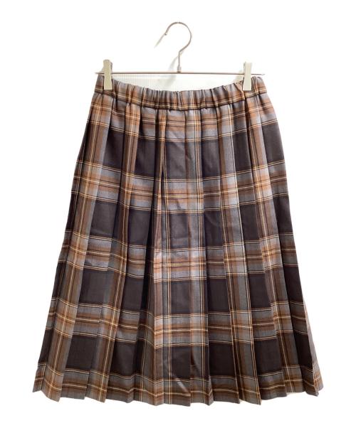 O'NEIL OF DUBLIN（オニールオブダブリン）O'NEIL OF DUBLIN (オニールオブダブリン) Charpentier de Vaisseau (シャルパンティエ ドゥ ヴェッソ) プリーツスカート/Charpentier de Vaisseau ブラウン サイズ:FREEの古着・服飾アイテム