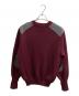 Burberry's (バーバリーズ) コマンドセーター / エルボーパッチ / ロゴ刺繍  ボルドー サイズ:L：7000円