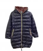 DUVETICAデュベティカ）の古着「ACE / アチェ / ダウンコート」｜ネイビー×ブラウン