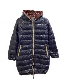 DUVETICA（デュベティカ）の古着「ACE / アチェ / ダウンコート」｜ネイビー×ブラウン