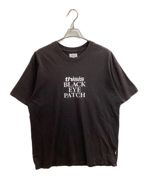 thisisneverthat（ディスイズネバーザット）thisisneverthat (ディスイズネバーザット) BlackEyePatch (ブラックアイパッチ) プリントTシャツ ブラック サイズ:XLの古着・服飾アイテム