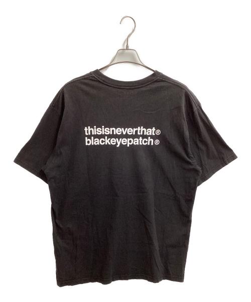 thisisneverthat（ディスイズネバーザット）thisisneverthat (ディスイズネバーザット) BlackEyePatch (ブラックアイパッチ) プリントTシャツ ブラック サイズ:XLの古着・服飾アイテム
