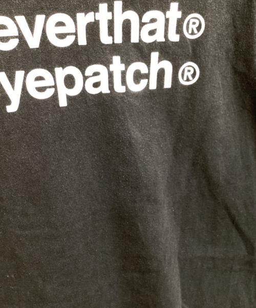 thisisneverthat（ディスイズネバーザット）thisisneverthat (ディスイズネバーザット) BlackEyePatch (ブラックアイパッチ) プリントTシャツ ブラック サイズ:XLの古着・服飾アイテム