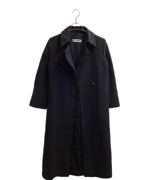 JIL SANDER（ジルサンダー）JIL SANDER (ジルサンダー) フラップウールコート ブラック サイズ:34の古着・服飾アイテム