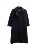 中古・古着 JIL SANDER (ジルサンダー) フラップウールコート ブラック サイズ:34：17000円
