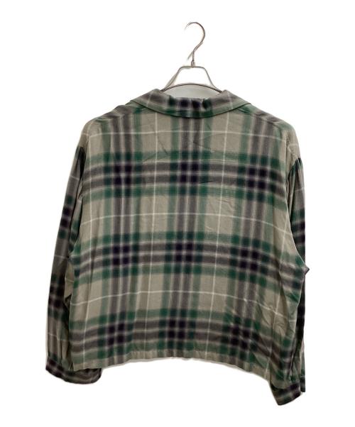 LAD MUSICIAN（ラッドミュージシャン）LAD MUSICIAN (ラッドミュージシャン) Open Collar Shirt / オープンカラーシャツ / 2122-119 グリーン サイズ:44の古着・服飾アイテム