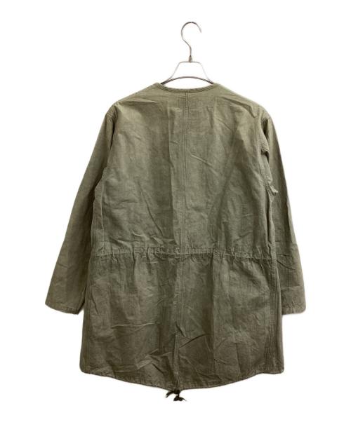 Varde77（バルデセブンティセブン）Varde77　 (バルデセブンティセブン) ノーカラーコート / 日本製 / MADE IN JAPAN カーキ サイズ:ONE SIZEの古着・服飾アイテム