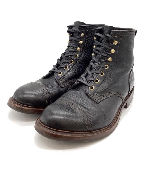 RRL（ダブルアールエル）RRL (ダブルアールエル) BOWERY BOOTS / バウリーブーツ / Made in England / イングランド製 ブラック サイズ:9の古着・服飾アイテム