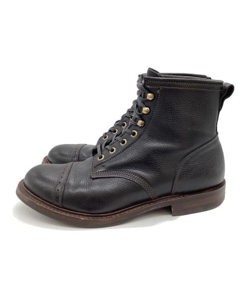 RRL（ダブルアールエル）RRL (ダブルアールエル) BOWERY BOOTS / バウリーブーツ / Made in England / イングランド製 ブラック サイズ:9の古着・服飾アイテム