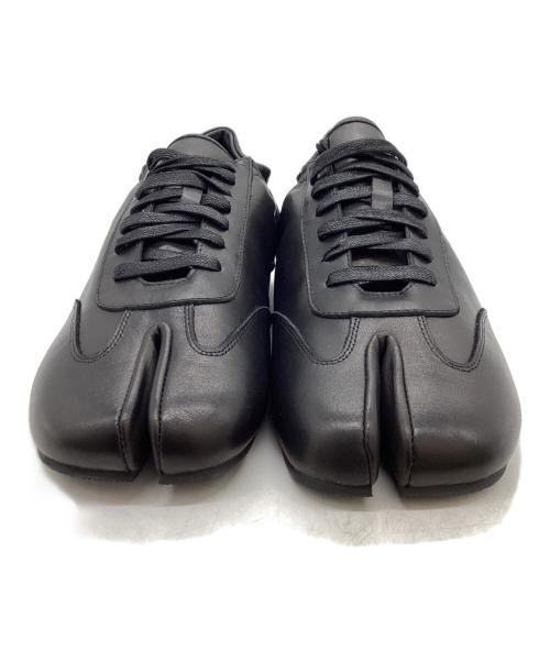 6CRAYON DESIGN（シックスクレヨン）6CRAYON DESIGN (シックスクレヨン) Tabi Leather Slip-On Sneakers / タビレザースリッポンスニーカー / 6C-TB-2025 ブラック サイズ:29の古着・服飾アイテム