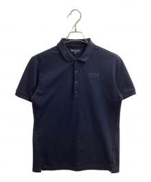 ZERO HALLIBURTON（ゼロ ハリバートン）の古着「鹿の子ポロシャツ / S/S POLO SHIRT / 82101 / MADE IN JAPAN」｜ネイビー