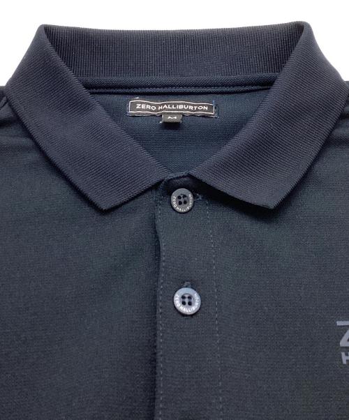 ZERO HALLIBURTON（ゼロ ハリバートン）ZERO HALLIBURTON (ゼロ ハリバートン) 鹿の子ポロシャツ / S/S POLO SHIRT / 82101 / MADE IN JAPAN ネイビー サイズ:Mの古着・服飾アイテム