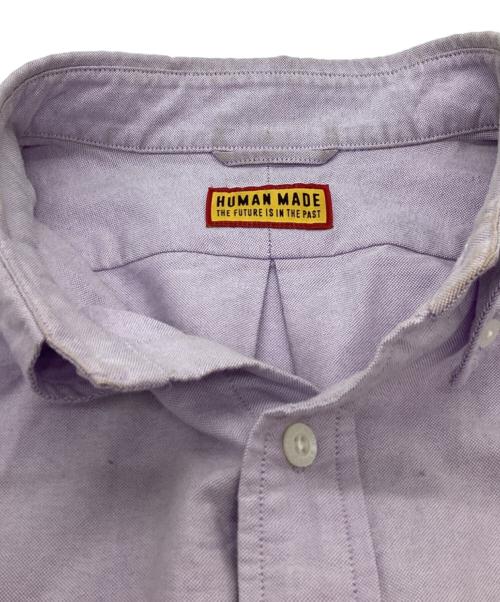 HUMAN MADE（ヒューマンメイド）HUMAN MADE (ヒューマンメイド) OXFORD BD L/S SHIRT / オックスフォード ボタンダウンシャツ / 25AW パープル サイズ:XLの古着・服飾アイテム