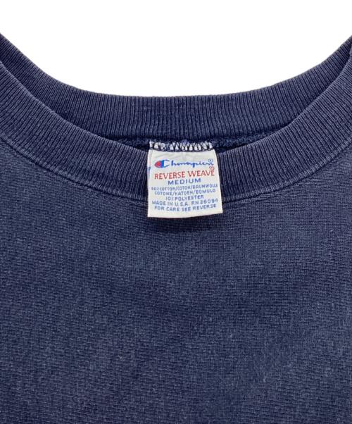 Champion REVERSE WEAVE（チャンピオン リバース ウィーブ）Champion REVERSE WEAVE (チャンピオン リバース ウィーブ) SWEAT NAVY / スウェット ネイビー / 90s 刺繍タグ / Made in USA / USA製 ネイビー サイズ:Mの古着・服飾アイテム