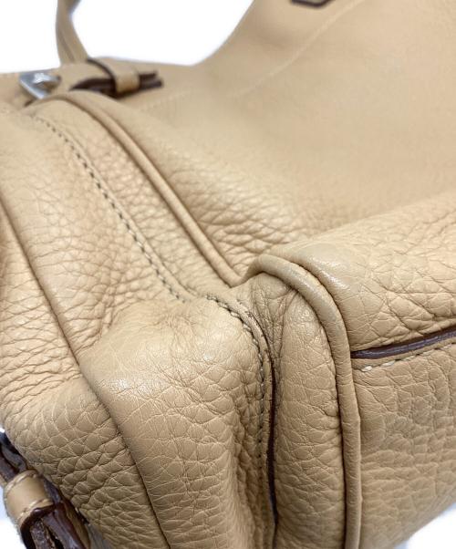 PRADA（プラダ）PRADA (プラダ) ヴィッテロダイノレザー トートバッグ / Vitello Dino Leather Tote Bag ブラウンの古着・服飾アイテム