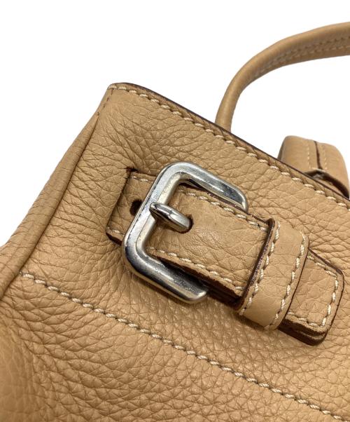 PRADA（プラダ）PRADA (プラダ) ヴィッテロダイノレザー トートバッグ / Vitello Dino Leather Tote Bag ブラウンの古着・服飾アイテム